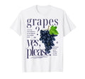 Grapes Yes Please Fruit Typography T-Shirt - Trendy Graphic Men Women - T-Shirt, Sweatshirt, Hoodie