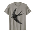 Swallow Bird Gothic Folk Art T-Shirt - Fun Novelty Design for Adults - T-Shirt, Sweatshirt, Hoodie