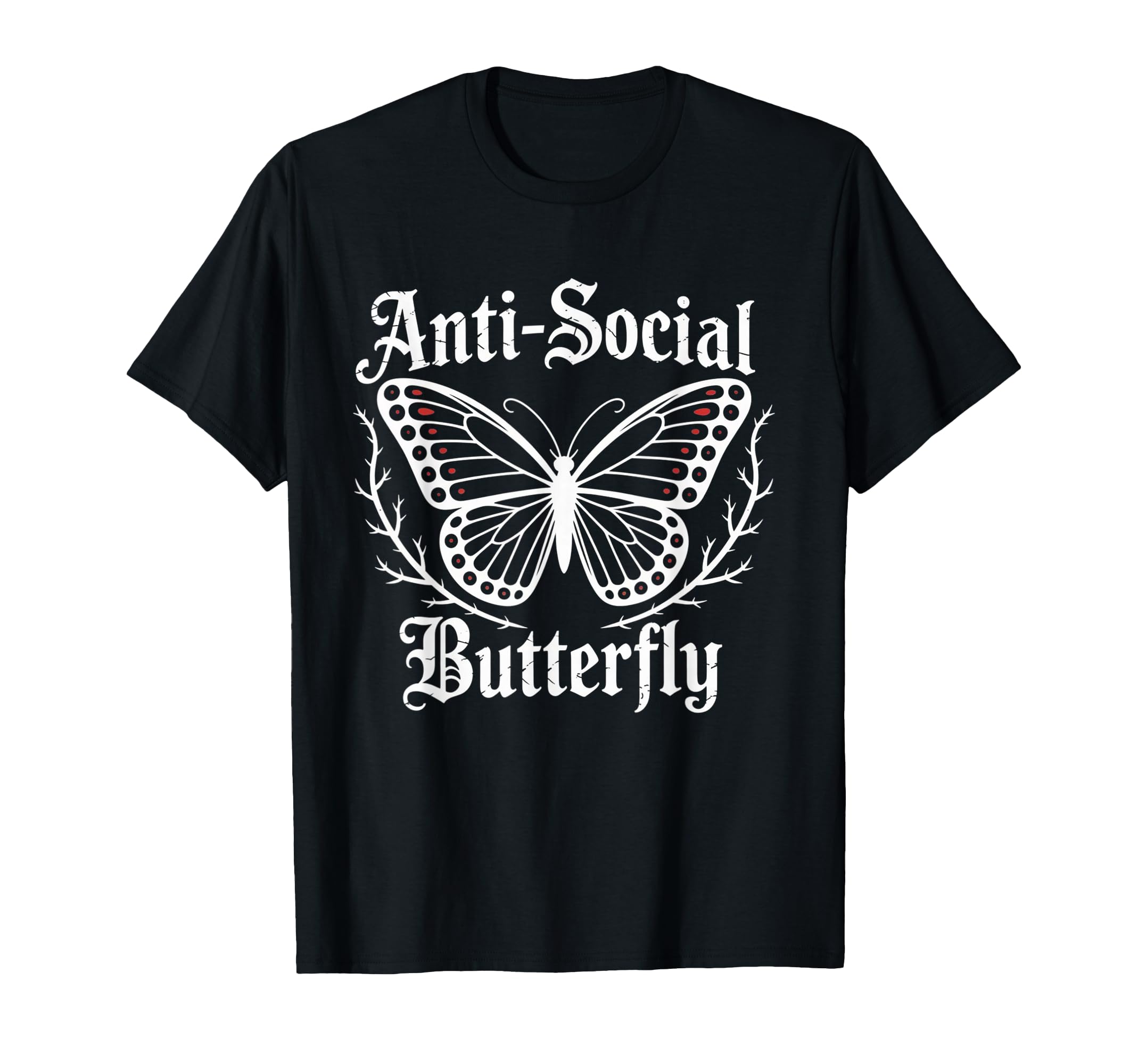 Antisocial Butterfly Gothic Individuals T-Shirt - Trendy Graphic Men Women - T-Shirt, Sweatshirt, Hoodie