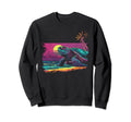 Turtle Vaporwave Aesthetic Sweatshirt - Fun Novelty Design for Adults - T-Shirt, Sweatshirt, Hoodie
