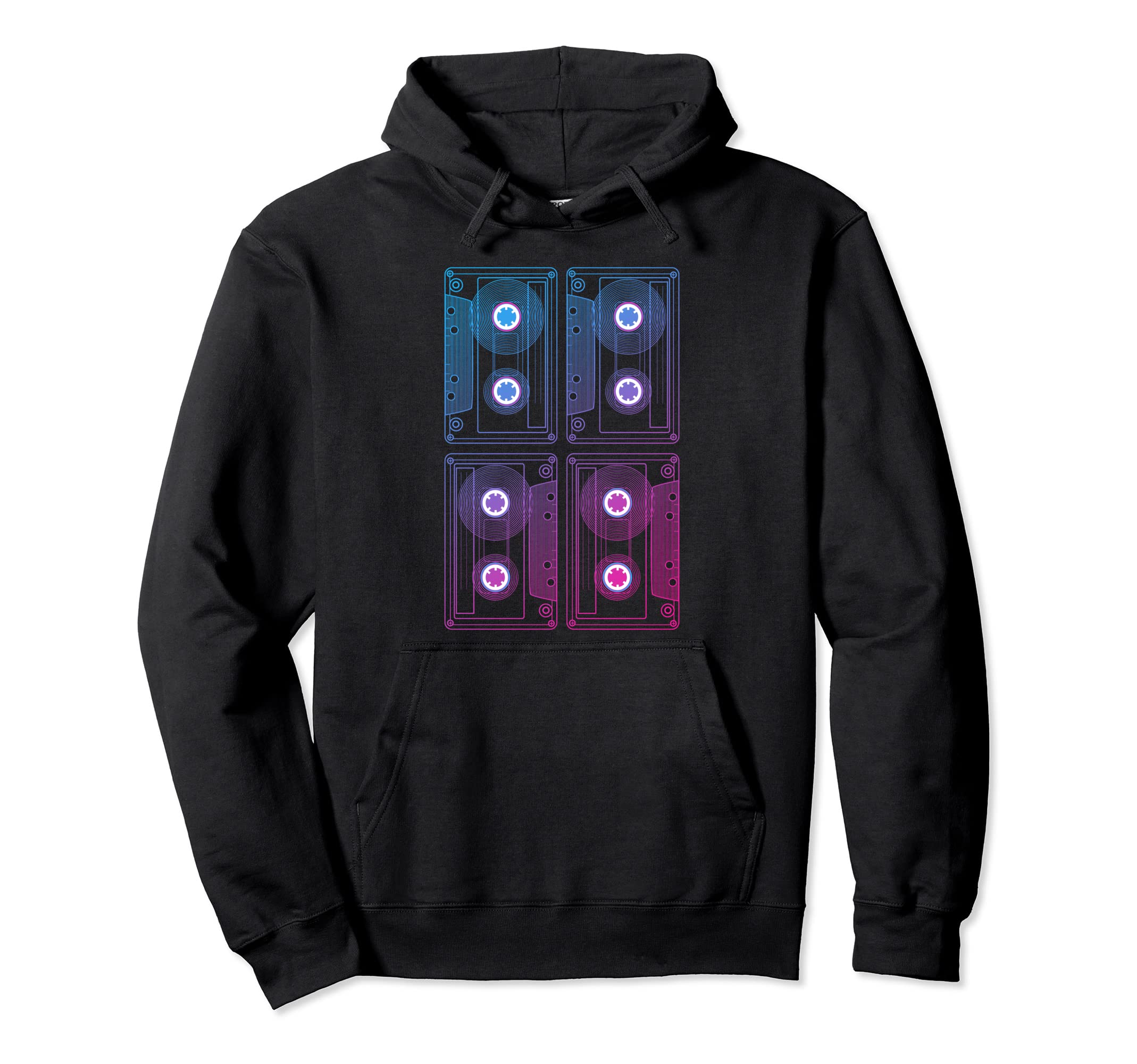 80S Vaporwave Cassette Tape Eighties Hoodie - Custom Art Print Unisex - T-Shirt, Sweatshirt, Hoodie