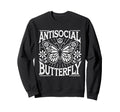 Antisocial Butterfly Sweatshirt - Custom Art Print for Adults - T-Shirt, Sweatshirt, Hoodie