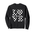 Checkered Flag Racing Car Racer Auto Sweatshirt - Custom Art Print Unisex - T-Shirt, Sweatshirt, Hoodie