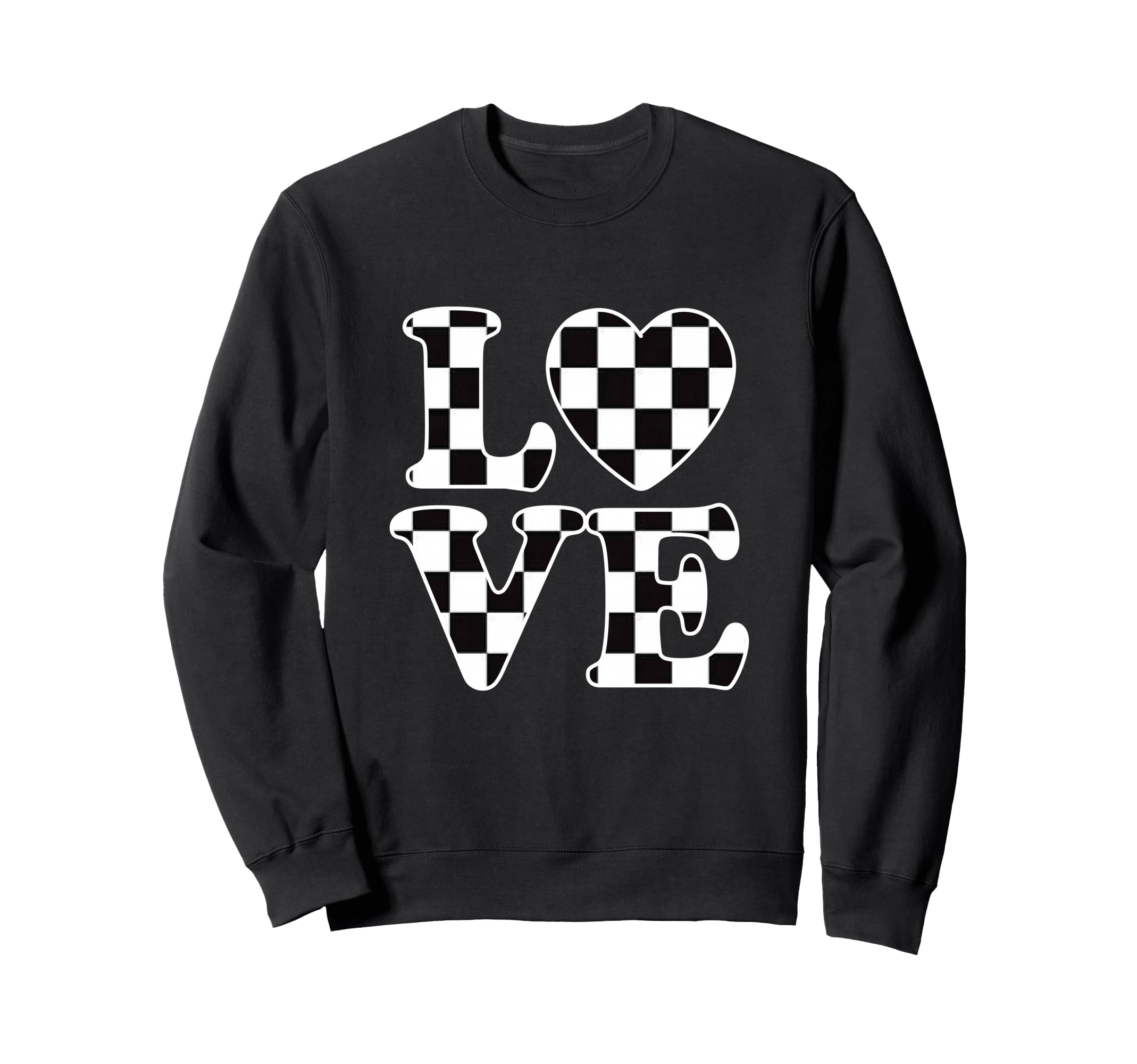 Checkered Flag Racing Car Racer Auto Sweatshirt - Custom Art Print Unisex - T-Shirt, Sweatshirt, Hoodie