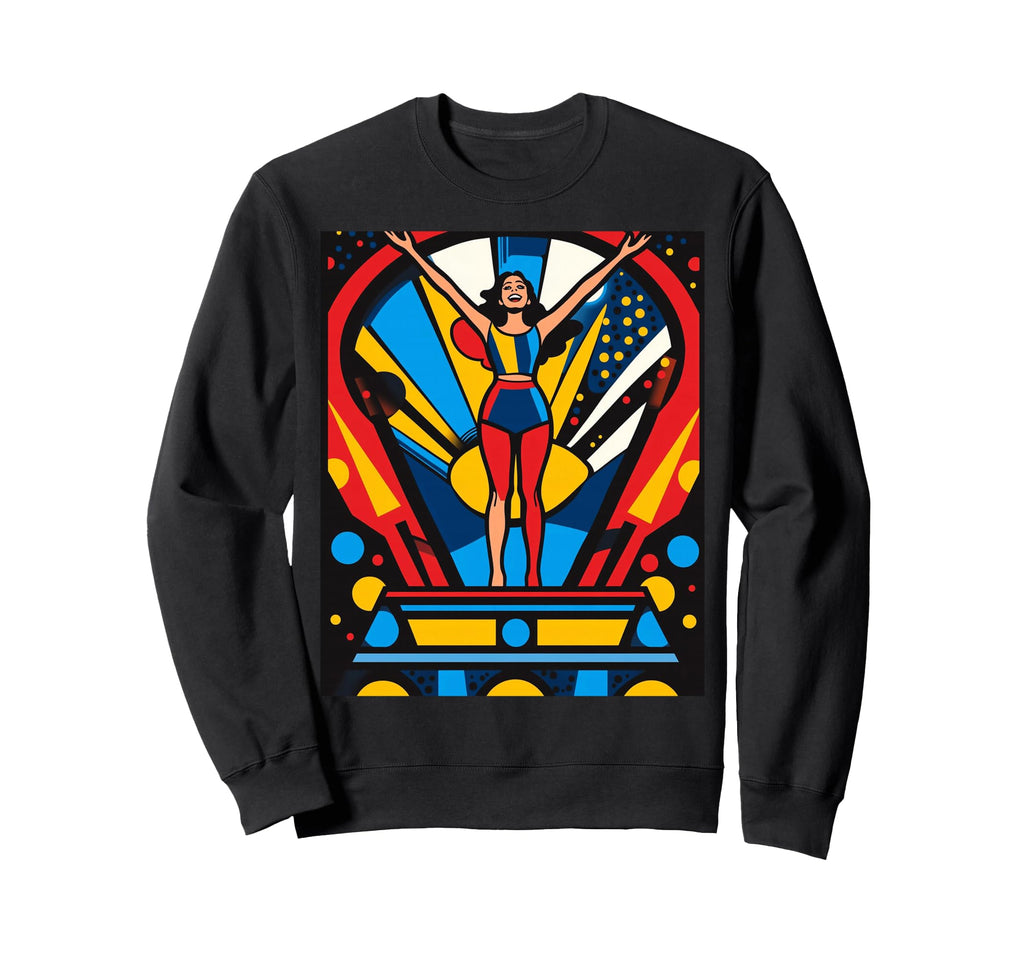 Vibrant Pop Art Sweatshirt - Unique Graphic Men Women - T-Shirt, Sweatshirt, Hoodie