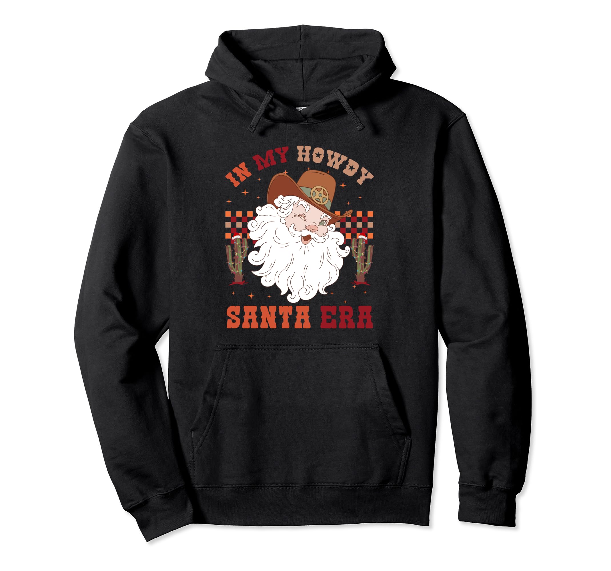 My Howdy Santa Era Tree Western Cowboy Hoodie - Custom Art Print Unisex - T-Shirt, Sweatshirt, Hoodie