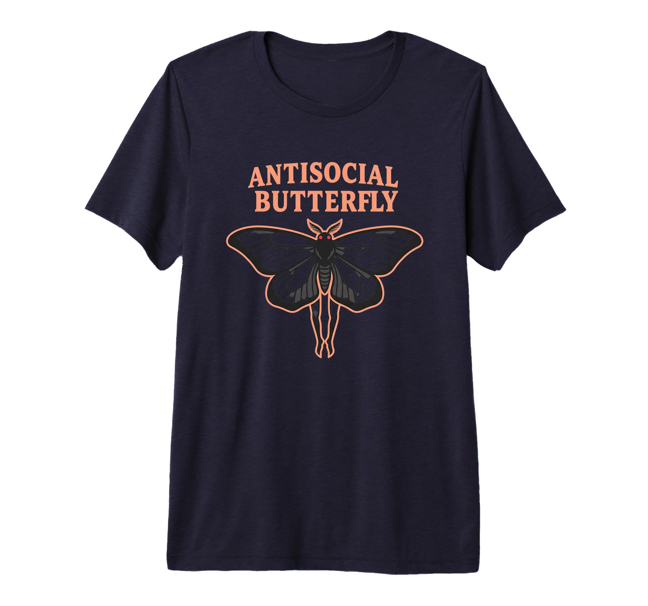 Antisocial Butterfly Introvert Moth T-Shirt - Aesthetic Graphic Unisex - T-Shirt, Sweatshirt, Hoodie