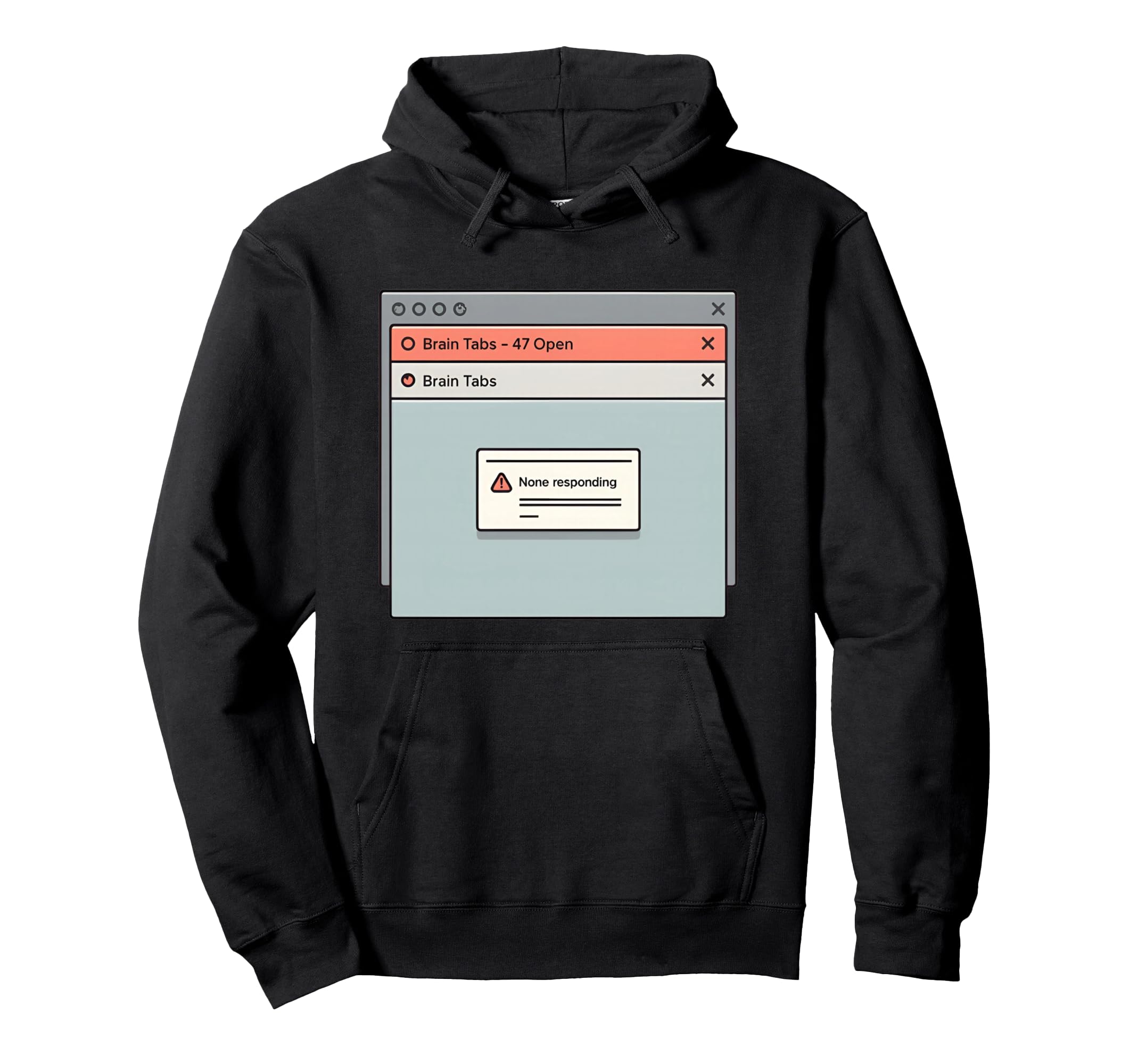 Brain Tabs 47 Open Neurodivergent Hoodie - Casual Everyday Wear for Adults - T-Shirt, Sweatshirt, Hoodie