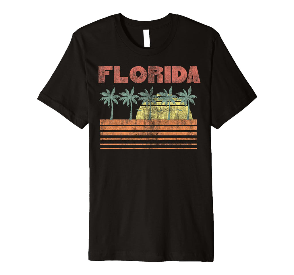 Florida Sunset Palm Tree Scene T-Shirt - Aesthetic Graphic for Adults - T-Shirt, Sweatshirt, Hoodie