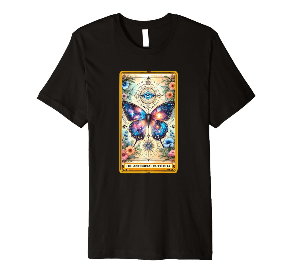 Sarcastic Tarot Antisocial Butterfly T-Shirt - Streetwear Style for Adults - T-Shirt, Sweatshirt, Hoodie