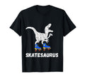 Skate Dinosaurs Roller Skating Rink T-Shirt - Aesthetic Graphic Unisex - T-Shirt, Sweatshirt, Hoodie