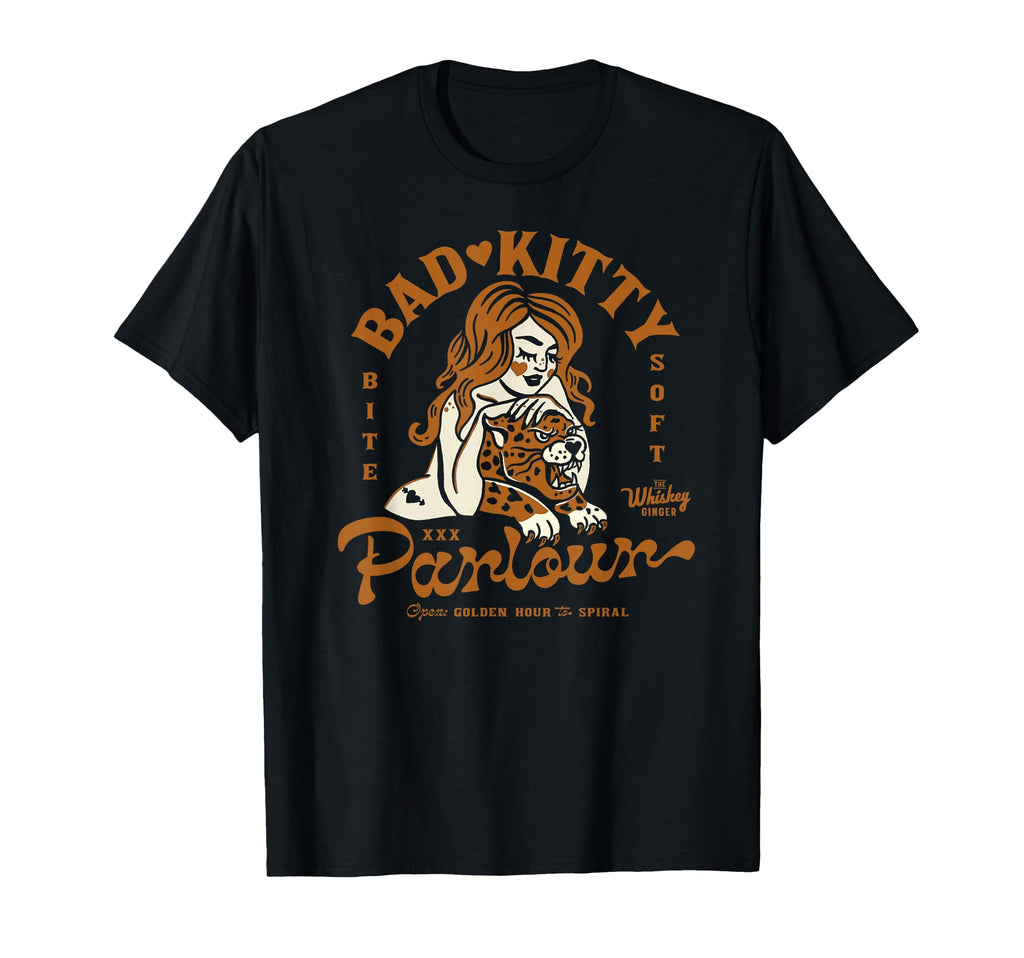 Dive Bar Leopard Rockabilly T-Shirt - Aesthetic Graphic Men Women - T-Shirt, Sweatshirt, Hoodie
