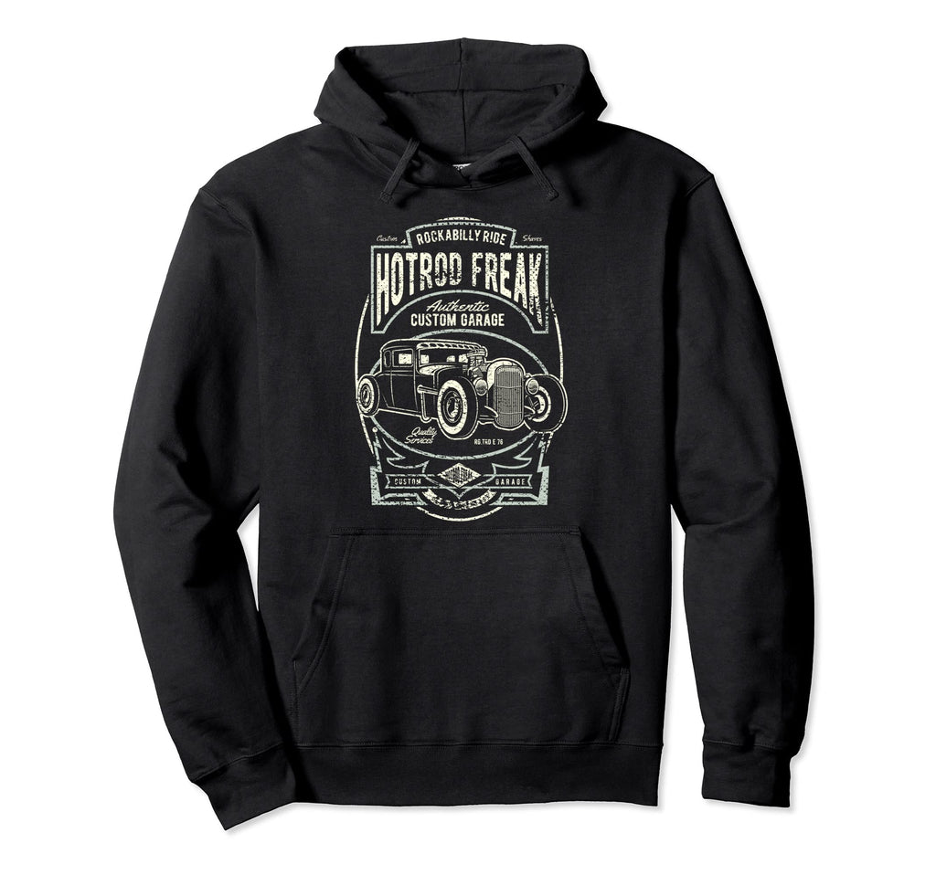 Custom Garage Car Hot Rod Hoodie - Casual Everyday Wear Men Women - T-Shirt, Sweatshirt, Hoodie