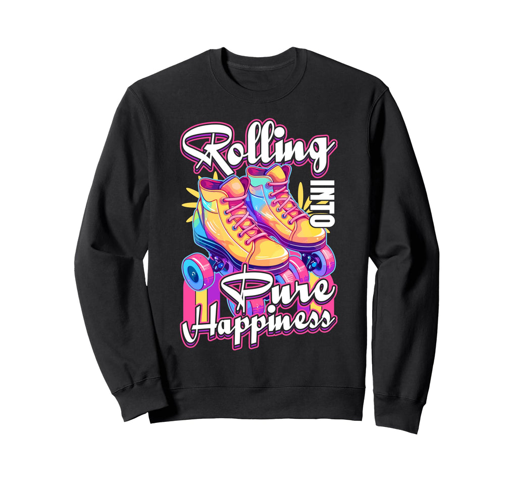 Rolling Into Pure Happiness Sweatshirt - Custom Art Print for Adults - T-Shirt, Sweatshirt, Hoodie