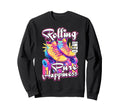 Rolling Into Pure Happiness Sweatshirt - Custom Art Print for Adults - T-Shirt, Sweatshirt, Hoodie