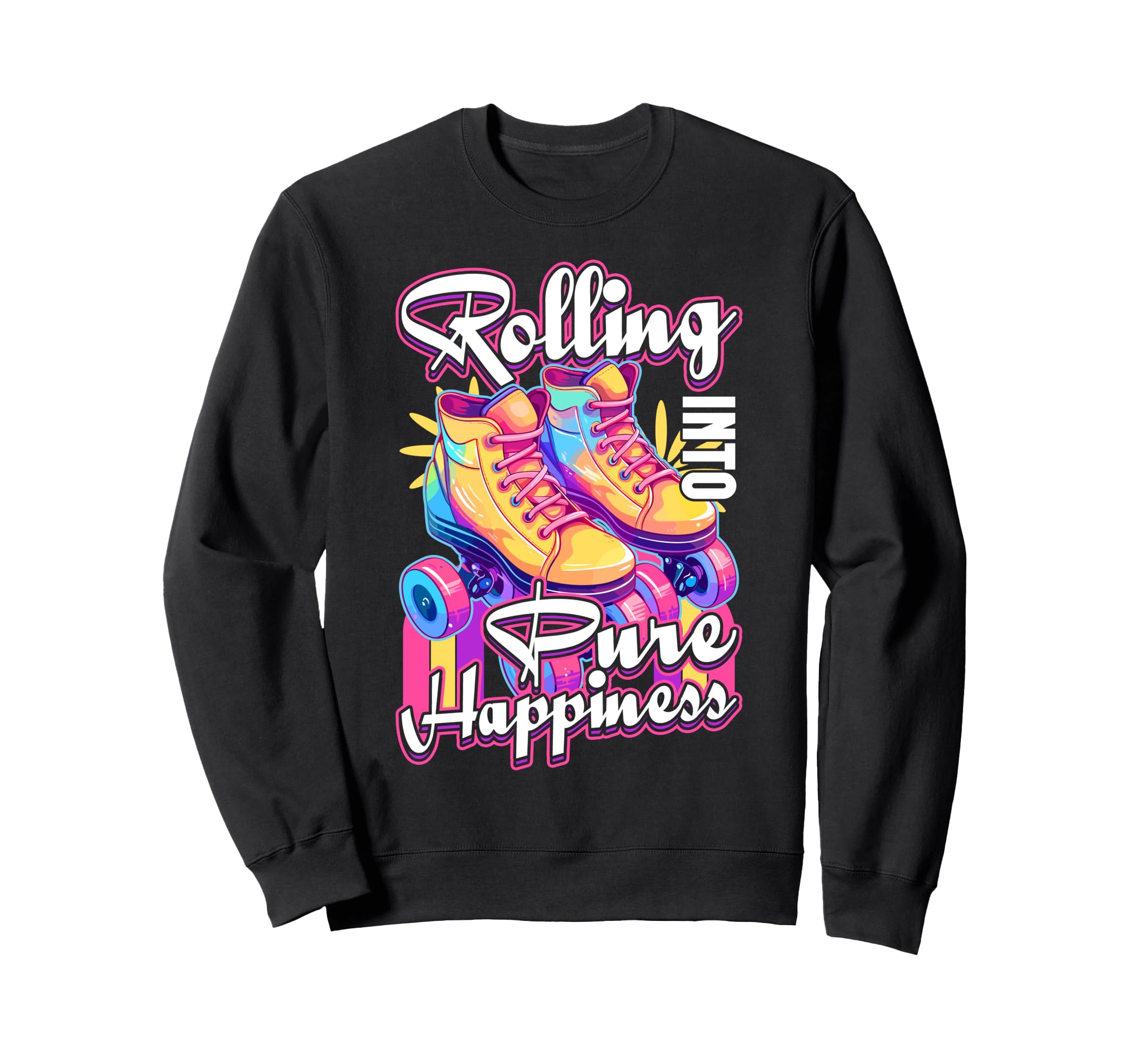 Rolling Into Pure Happiness Sweatshirt - Custom Art Print for Adults - T-Shirt, Sweatshirt, Hoodie