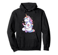 Meditation Unicorn Yoga Pose Relaxing Hoodie - Streetwear Style for Adults - T-Shirt, Sweatshirt, Hoodie