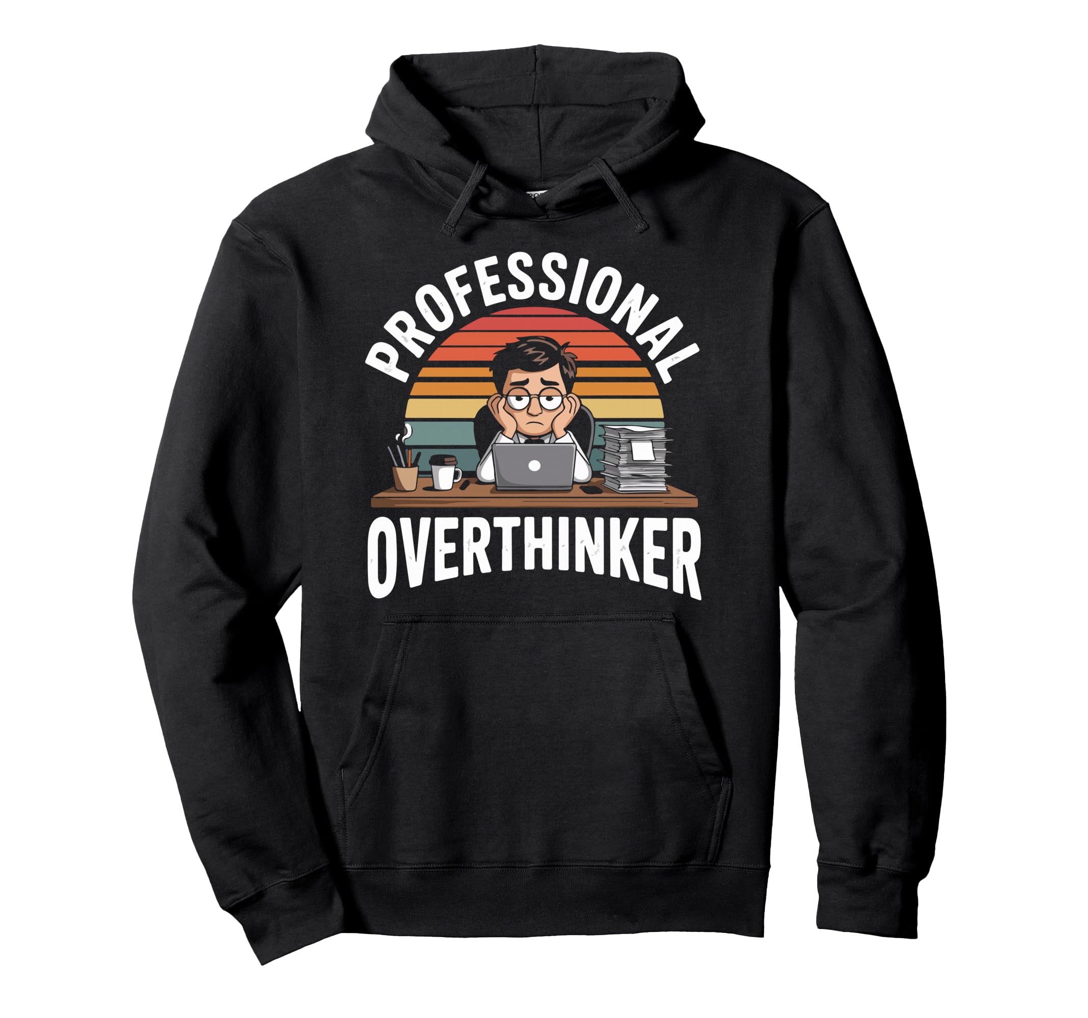 Professional Overthinker Humorous Hoodie - Aesthetic Graphic Unisex - T-Shirt, Sweatshirt, Hoodie