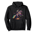 Cosmic Rodeo Howdy Western Unicorn Hoodie - Fun Novelty Design for Adults - T-Shirt, Sweatshirt, Hoodie