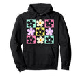 Flower Pattern Groovy Daisy Flower 70S Hoodie - Novelty Apparel Unisex - T-Shirt, Sweatshirt, Hoodie