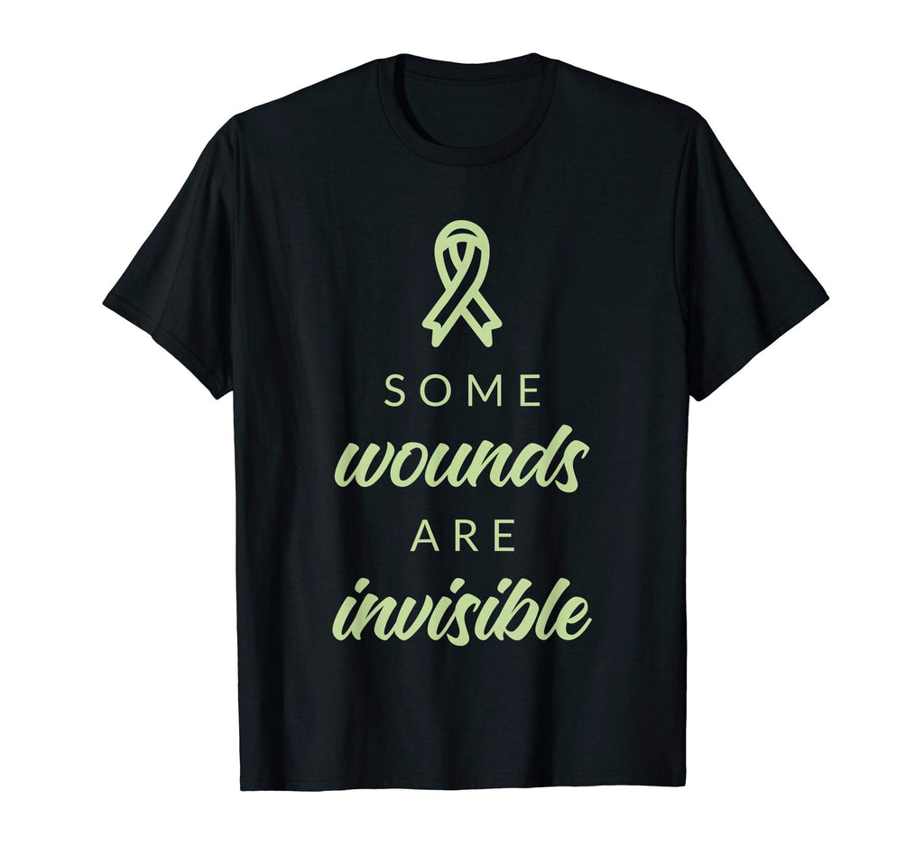 Some Wounds Are Invisible Mental T-Shirt - Novelty Apparel for Adults - T-Shirt, Sweatshirt, Hoodie