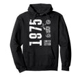 Born 1975 Motorcycle 50Th Birthday Hoodie - Minimalist Print for Adults - T-Shirt, Sweatshirt, Hoodie