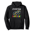 Its Ok To Be Different Autism Racing Hoodie - Minimalist Print Men Women - T-Shirt, Sweatshirt, Hoodie