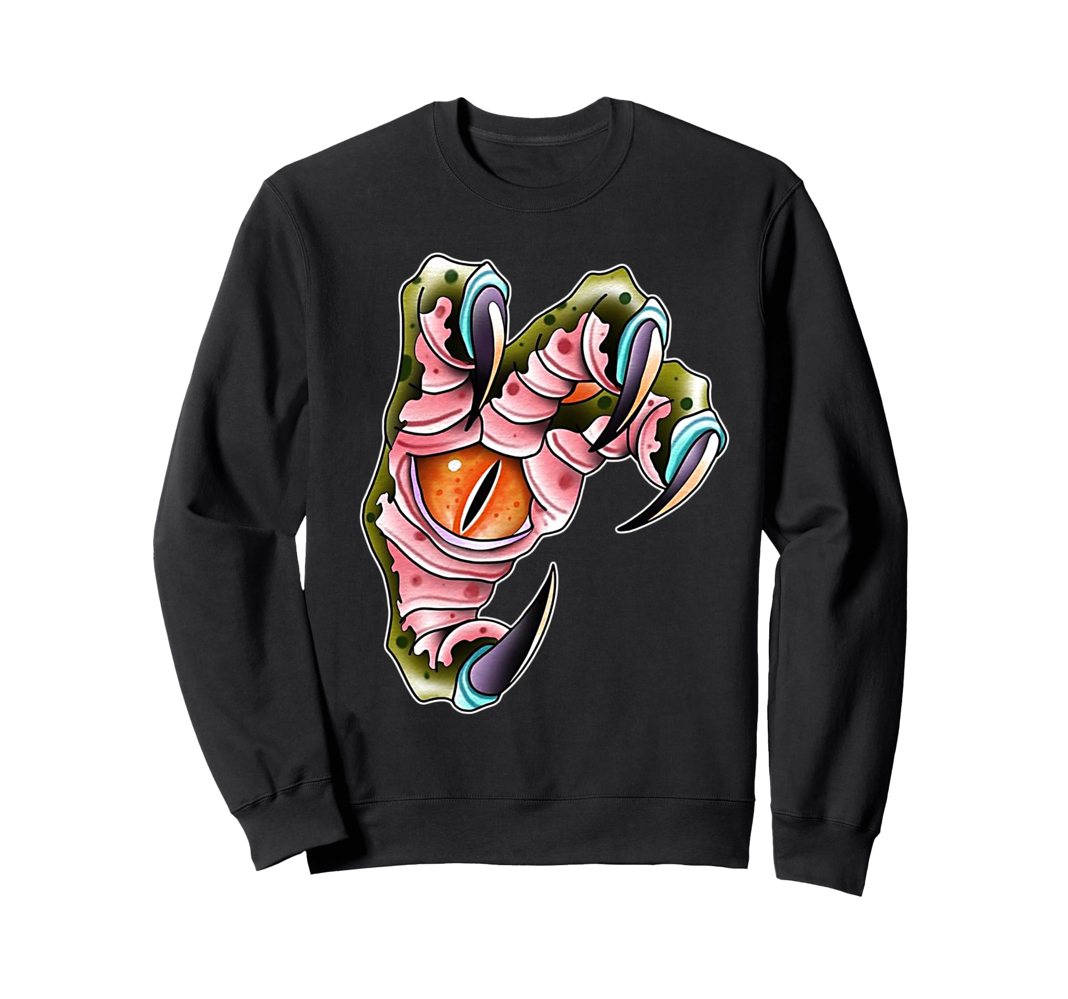 Dragon Claw Eye Neo Traditional Tattoo Sweatshirt - Novelty Apparel Unisex - T-Shirt, Sweatshirt, Hoodie