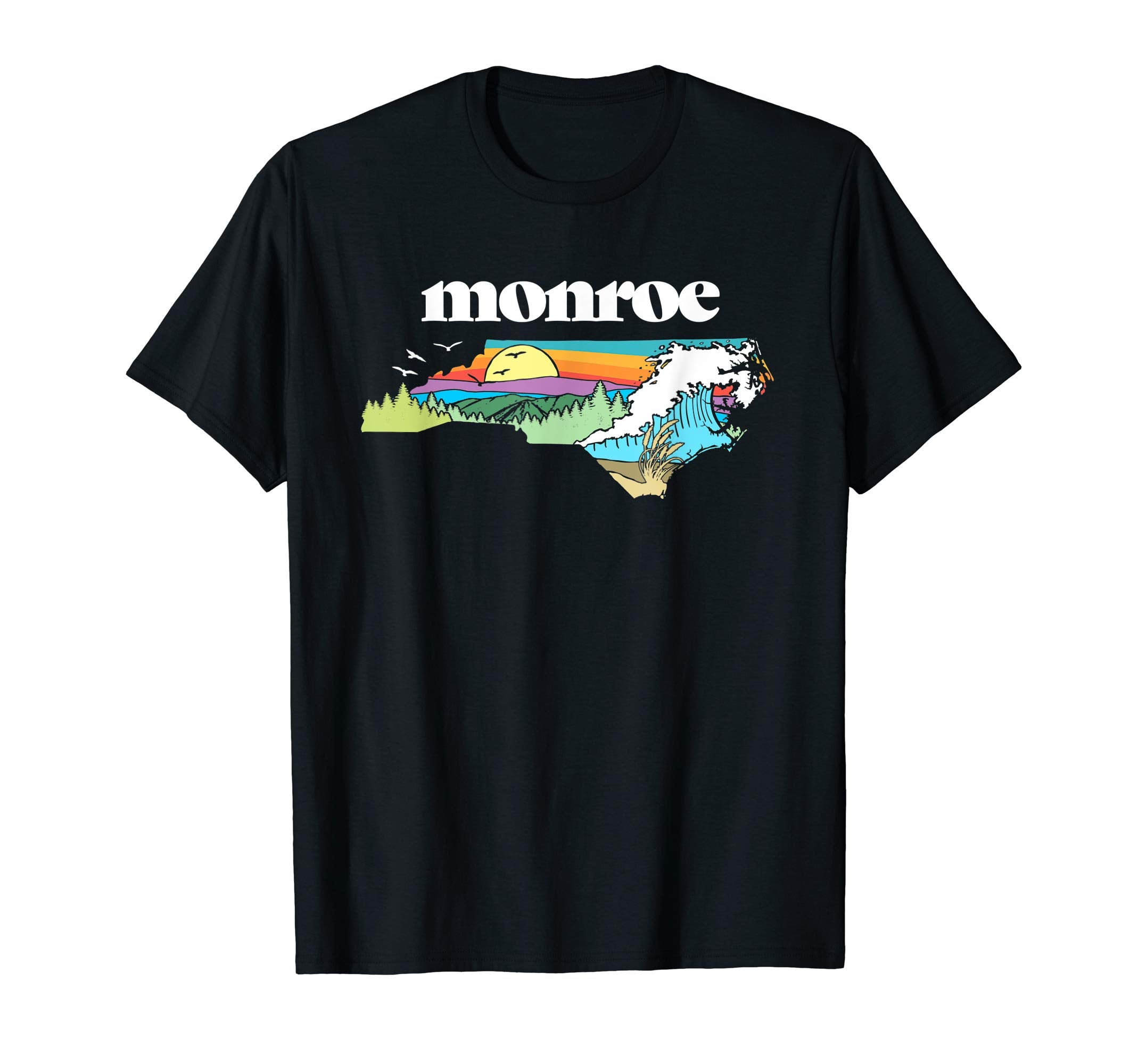 Monroe North Carolina Outdoors Nature T-Shirt - Custom Art Print Unisex - T-Shirt, Sweatshirt, Hoodie