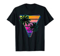 Miami Nights Synthwave Inspired Palm Tree T-Shirt - Unique Graphic Unisex - T-Shirt, Sweatshirt, Hoodie