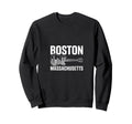 Boston Massachusetts Coastal Sweatshirt - Streetwear Style for Adults - T-Shirt, Sweatshirt, Hoodie