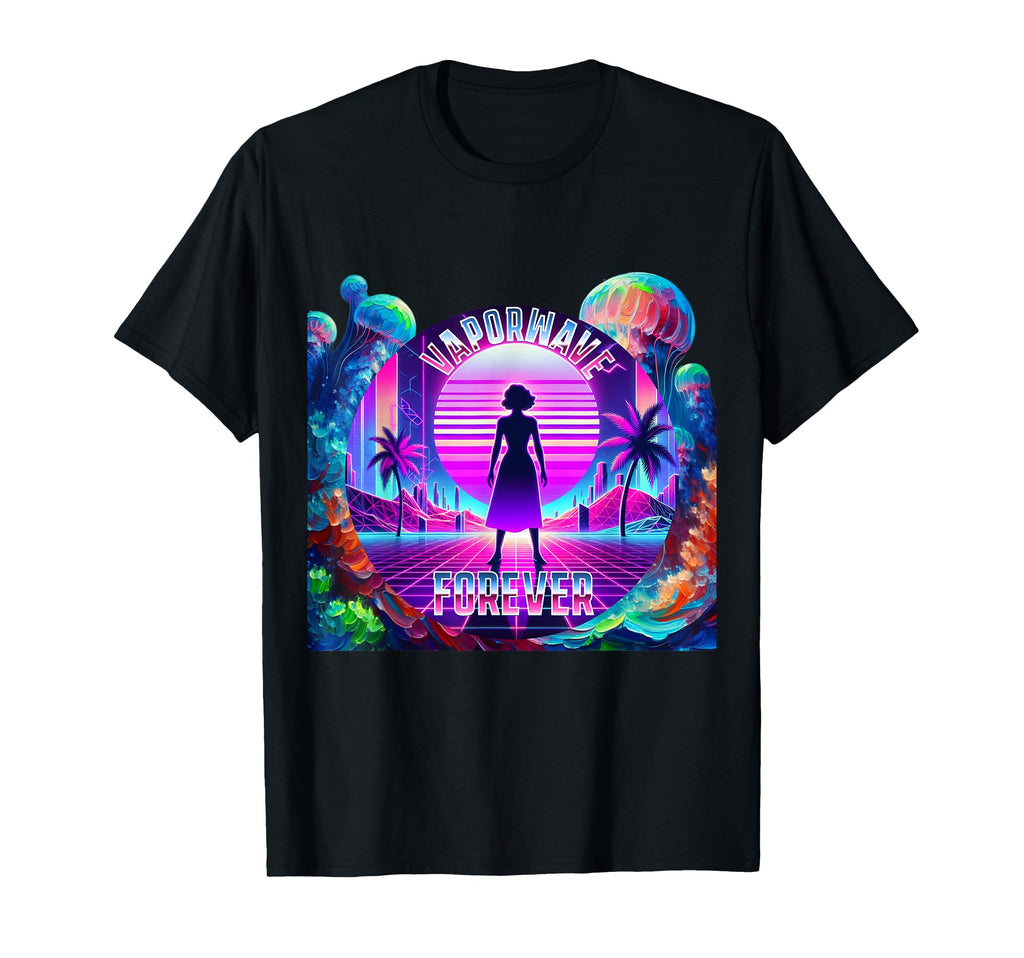 Vaporwave Forever Aesthetic 80S 90S T-Shirt - Custom Art Print Unisex - T-Shirt, Sweatshirt, Hoodie