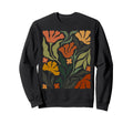 Boho Flower Floral Botanical Sweatshirt - Fun Novelty Design for Adults - T-Shirt, Sweatshirt, Hoodie