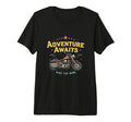 Adventure Awaits Ride Wind Motorcycle T-Shirt - Graphic Print Men Women - T-Shirt, Sweatshirt, Hoodie