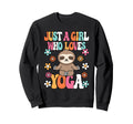 Just Who Loves Yoga Sloth Yogi Sweatshirt - Streetwear Style for Adults - T-Shirt, Sweatshirt, Hoodie