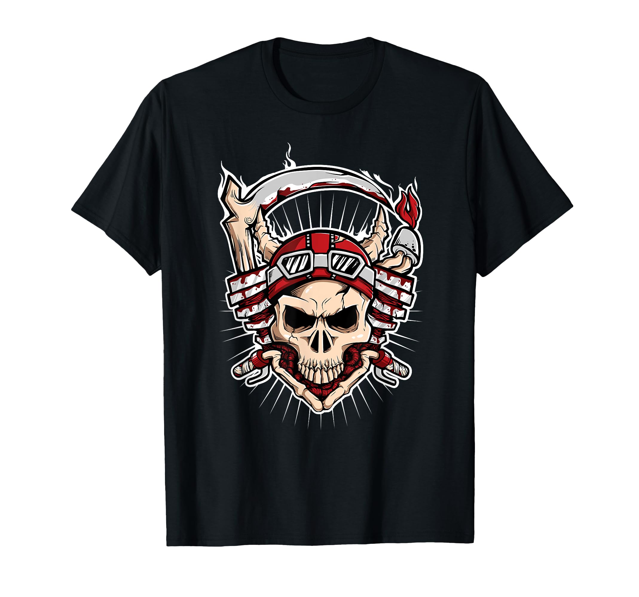 Skull Biker Motorcycle Engine Bikers T-Shirt - Graphic Print Unisex - T-Shirt, Sweatshirt, Hoodie