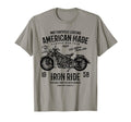 American Motorcycle Distressed T-Shirt - Custom Art Print Unisex - T-Shirt, Sweatshirt, Hoodie
