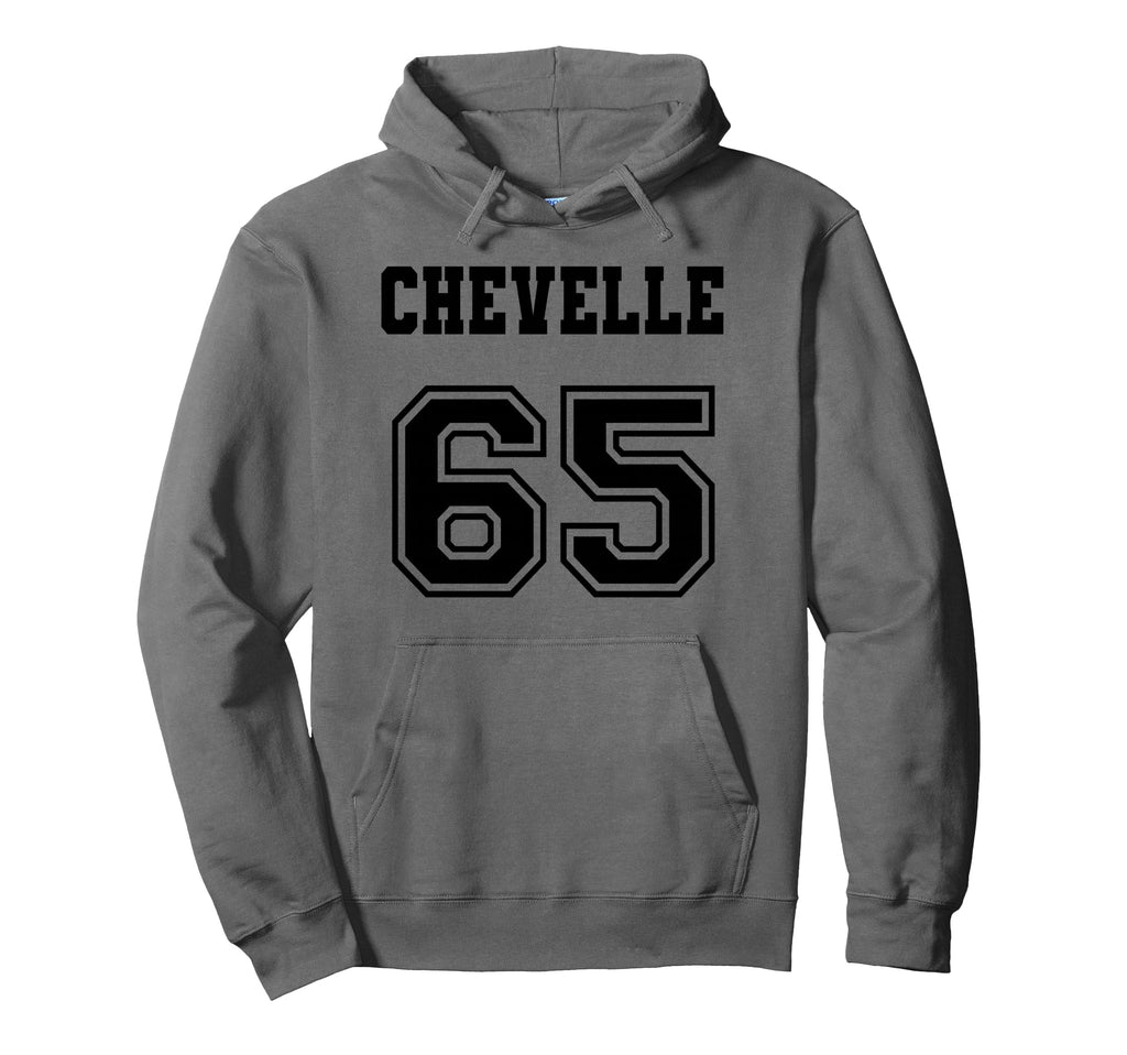 Jersey Chevelle 65 1965 Old School Muscle Car Hoodie - Graphic Print Unisex - T-Shirt, Sweatshirt, Hoodie