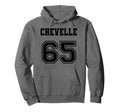Jersey Chevelle 65 1965 Old School Muscle Car Hoodie - Graphic Print Unisex - T-Shirt, Sweatshirt, Hoodie