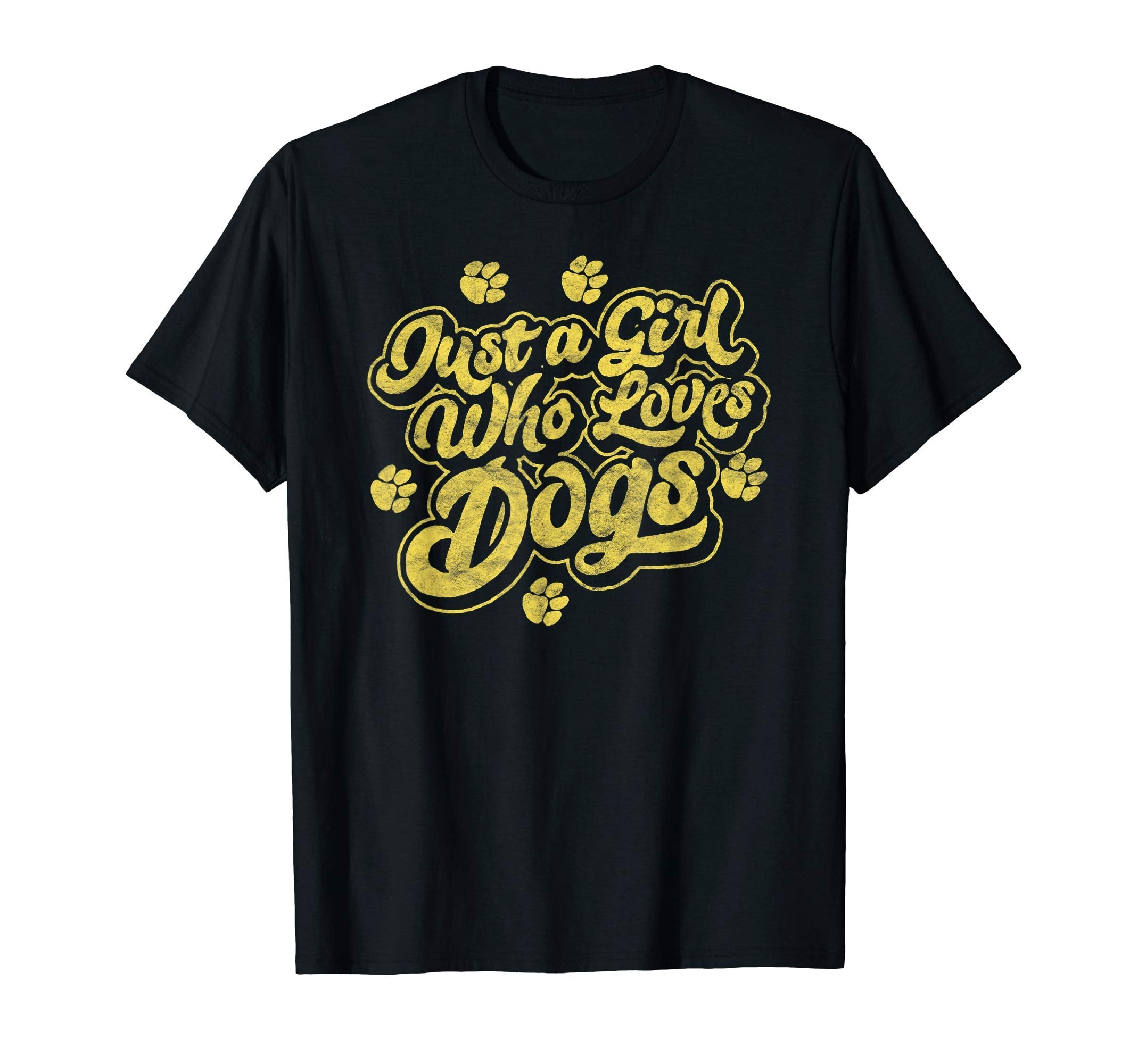 Just Who Loves Dogs Typography Pet T-Shirt - Fun Novelty Design Men Women - T-Shirt, Sweatshirt, Hoodie