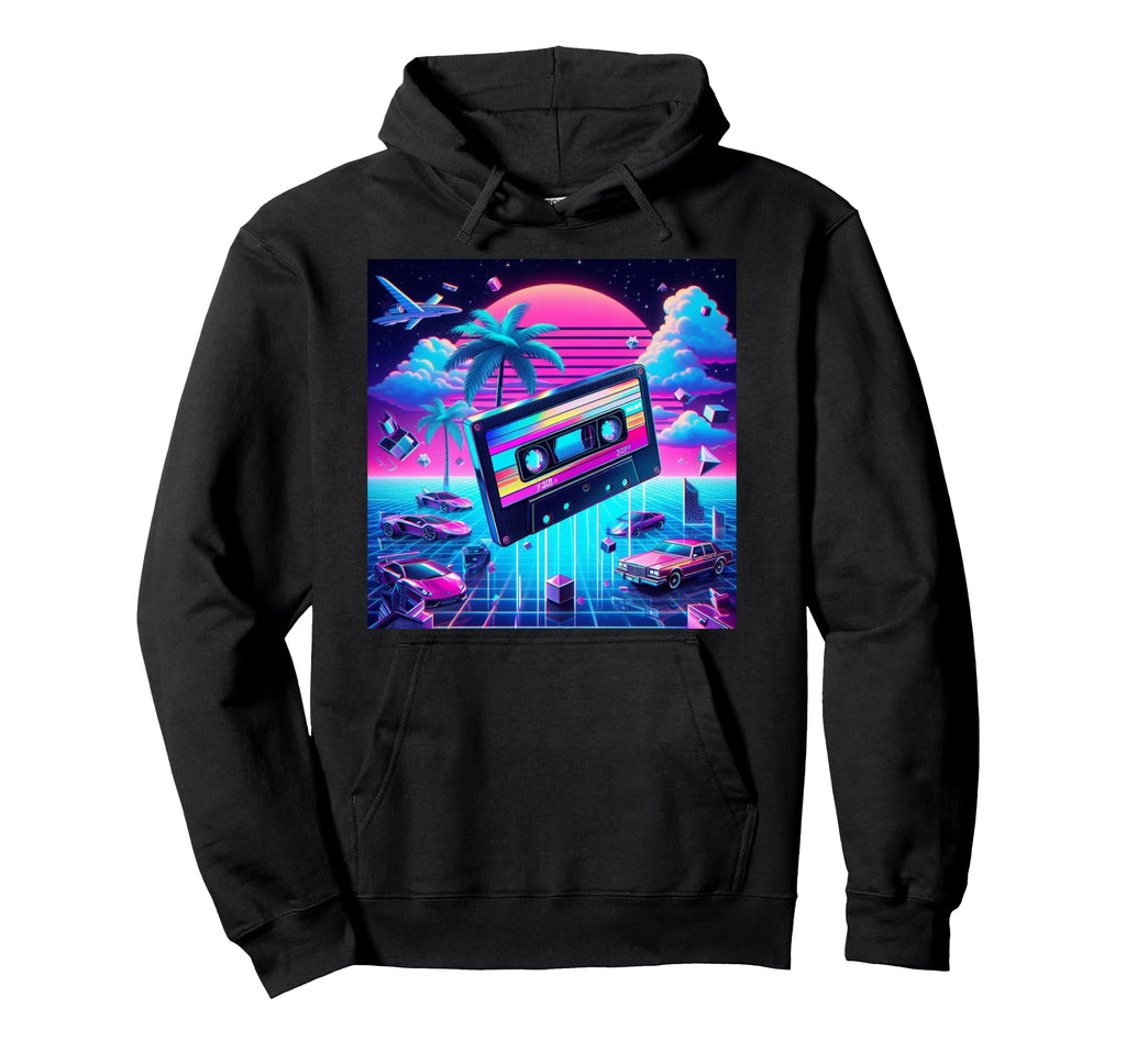 Mix Tape Japanese Otaku Vaporwave Outrun Hoodie - Graphic Print Men Women - T-Shirt, Sweatshirt, Hoodie