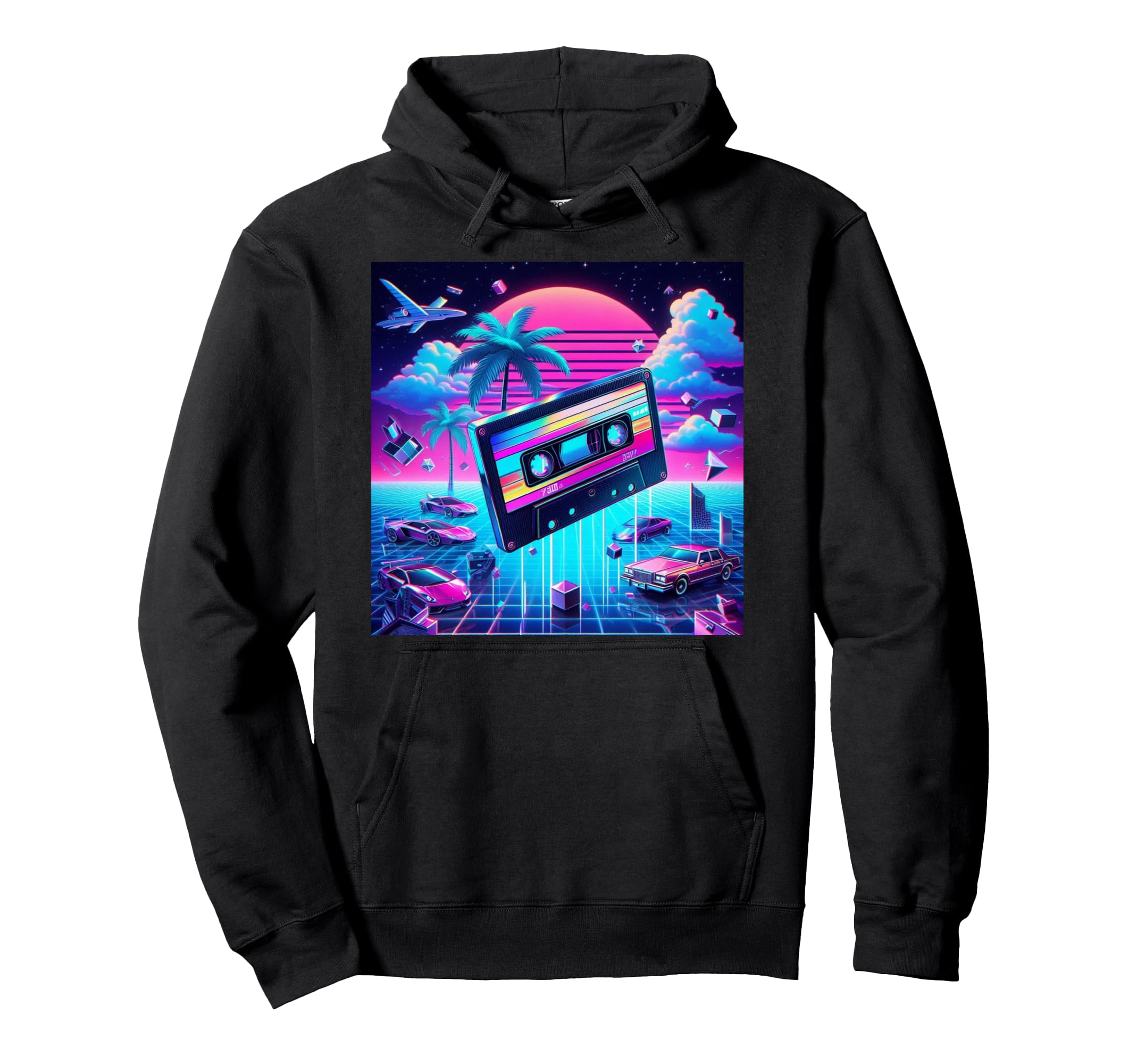 Mix Tape Japanese Otaku Vaporwave Outrun Hoodie - Graphic Print Men Women - T-Shirt, Sweatshirt, Hoodie