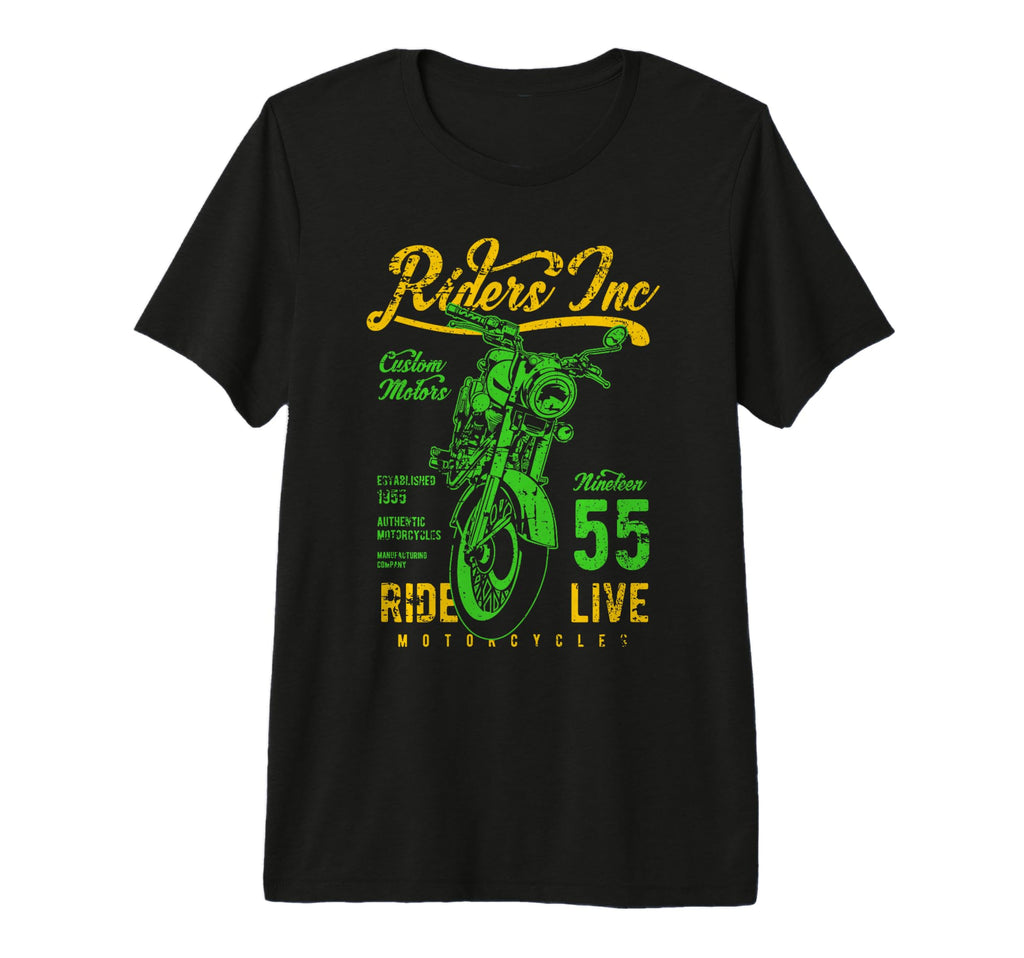 Riders Inc 1955 Motorcycle T-Shirt - Minimalist Print for Adults - T-Shirt, Sweatshirt, Hoodie