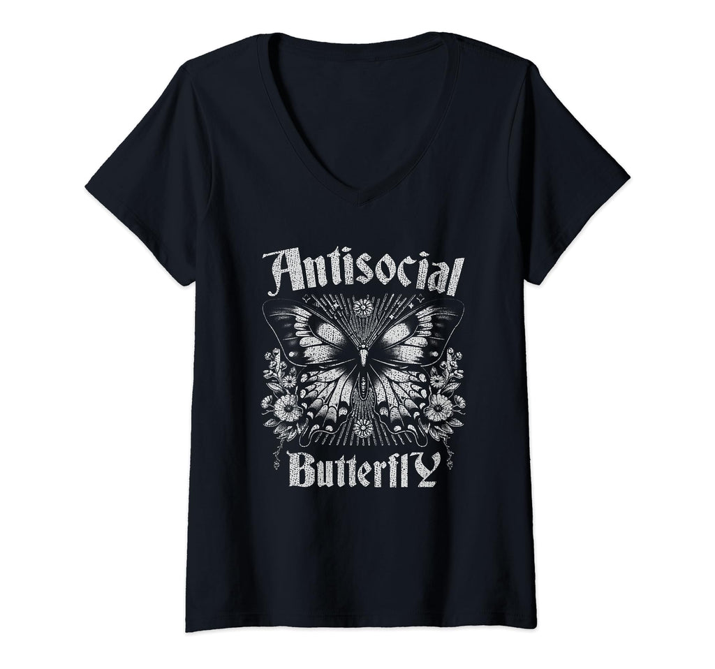 Womens Sarcastic Antisocial Butterfly T-Shirt - Custom Art Print Men Women - T-Shirt, Sweatshirt, Hoodie