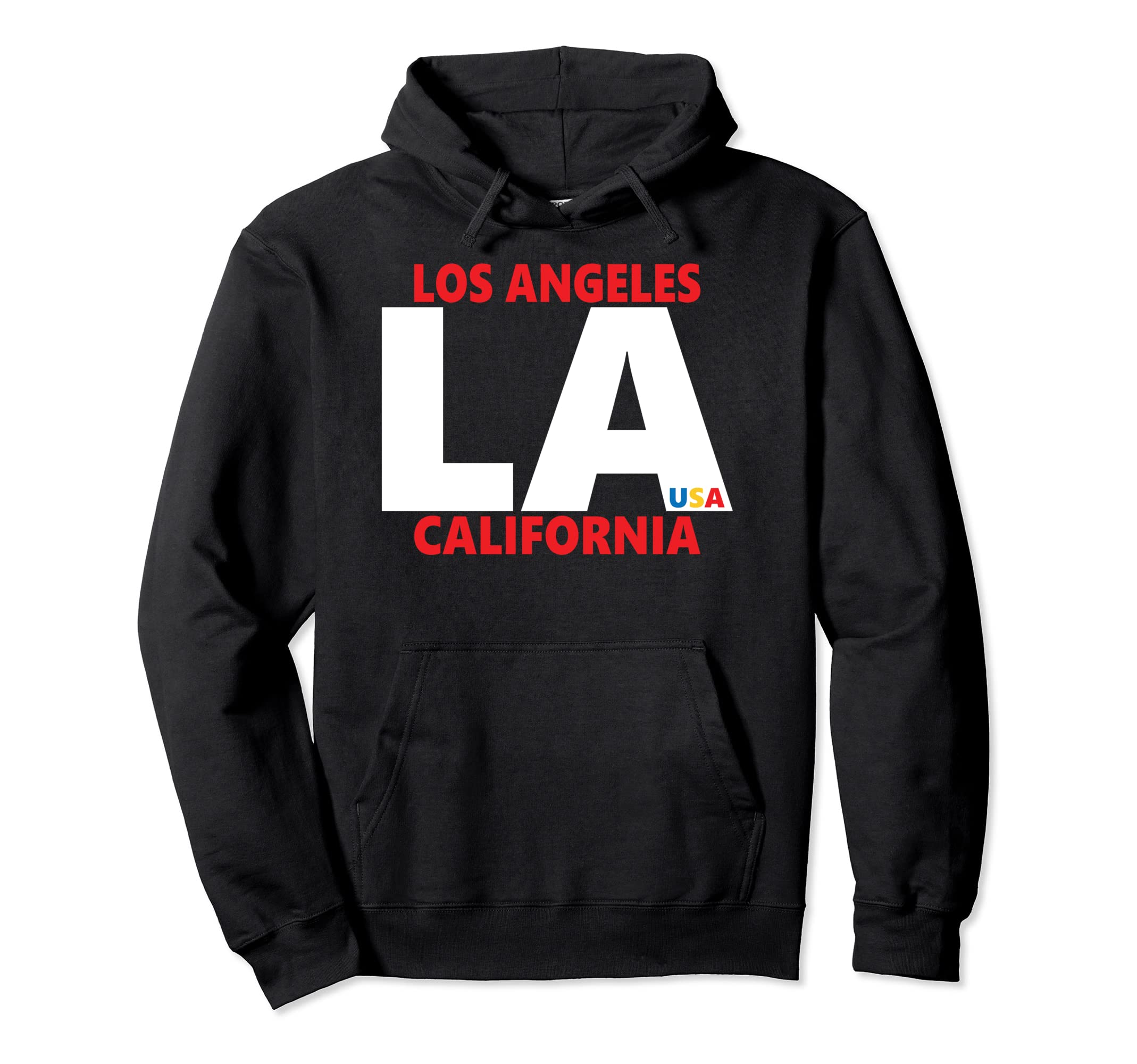 Los Angeles California Usa Typography Hoodie - Custom Art Print for Adults - T-Shirt, Sweatshirt, Hoodie