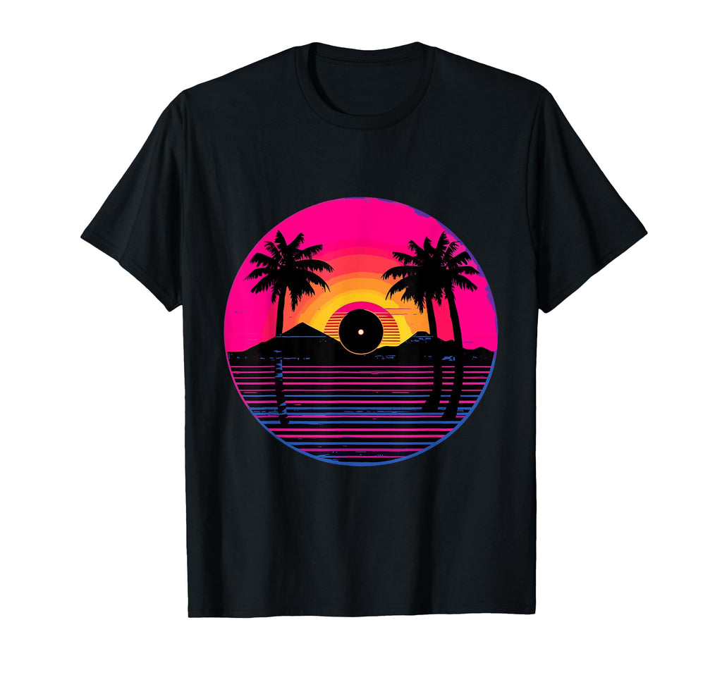 Vinyl Record Vaporwave Turntable Music T-Shirt - Trendy Graphic Men Women - T-Shirt, Sweatshirt, Hoodie