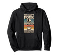 Cant Pour From Empty Cup Self Care Hoodie - Minimalist Print for Adults - T-Shirt, Sweatshirt, Hoodie