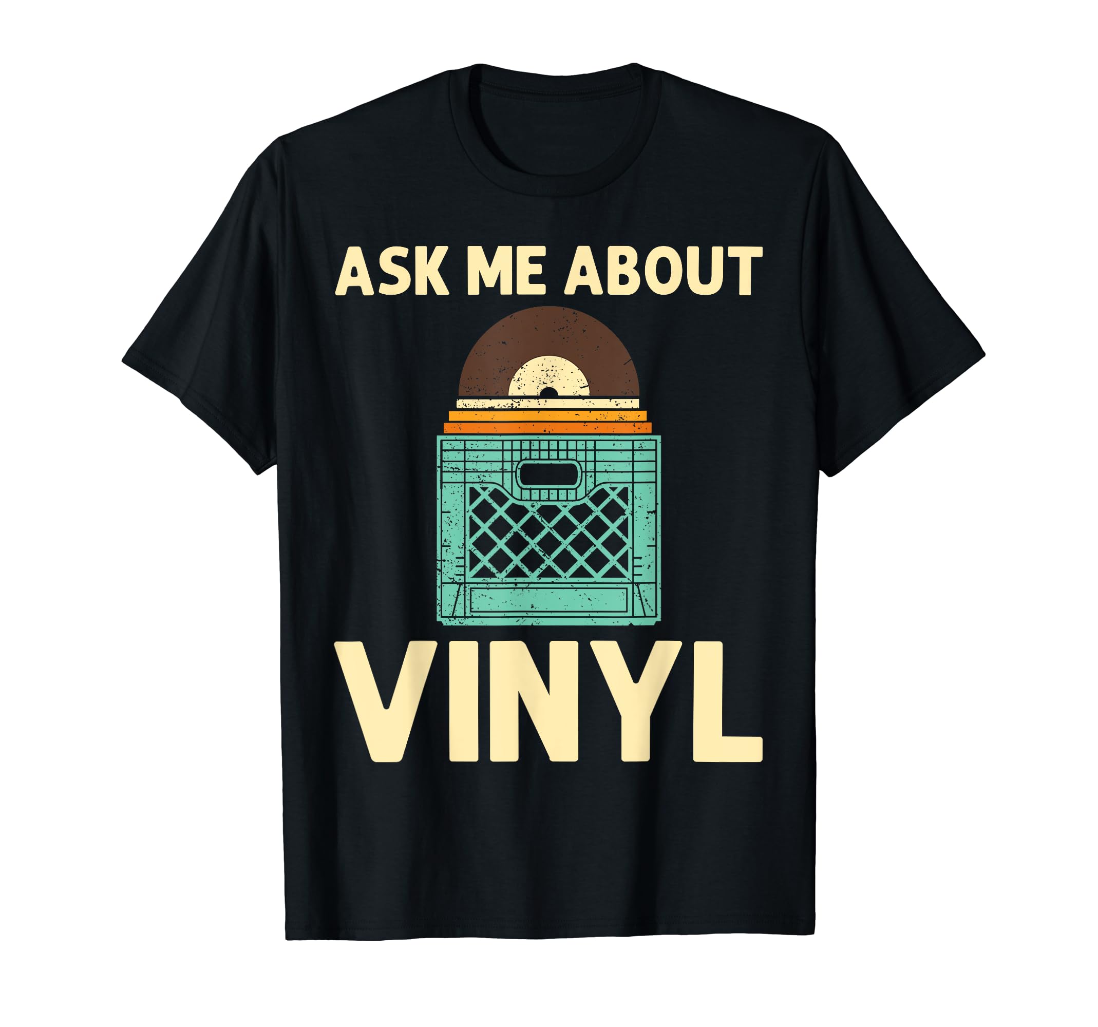 Vinyl Dj Vinyl Record Lovers Music T-Shirt - Minimalist Print for Adults - T-Shirt, Sweatshirt, Hoodie