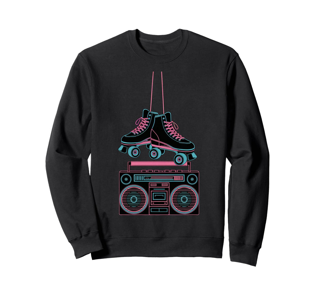 Skater Vibes Boombox Sweatshirt - Custom Art Print for Adults - T-Shirt, Sweatshirt, Hoodie