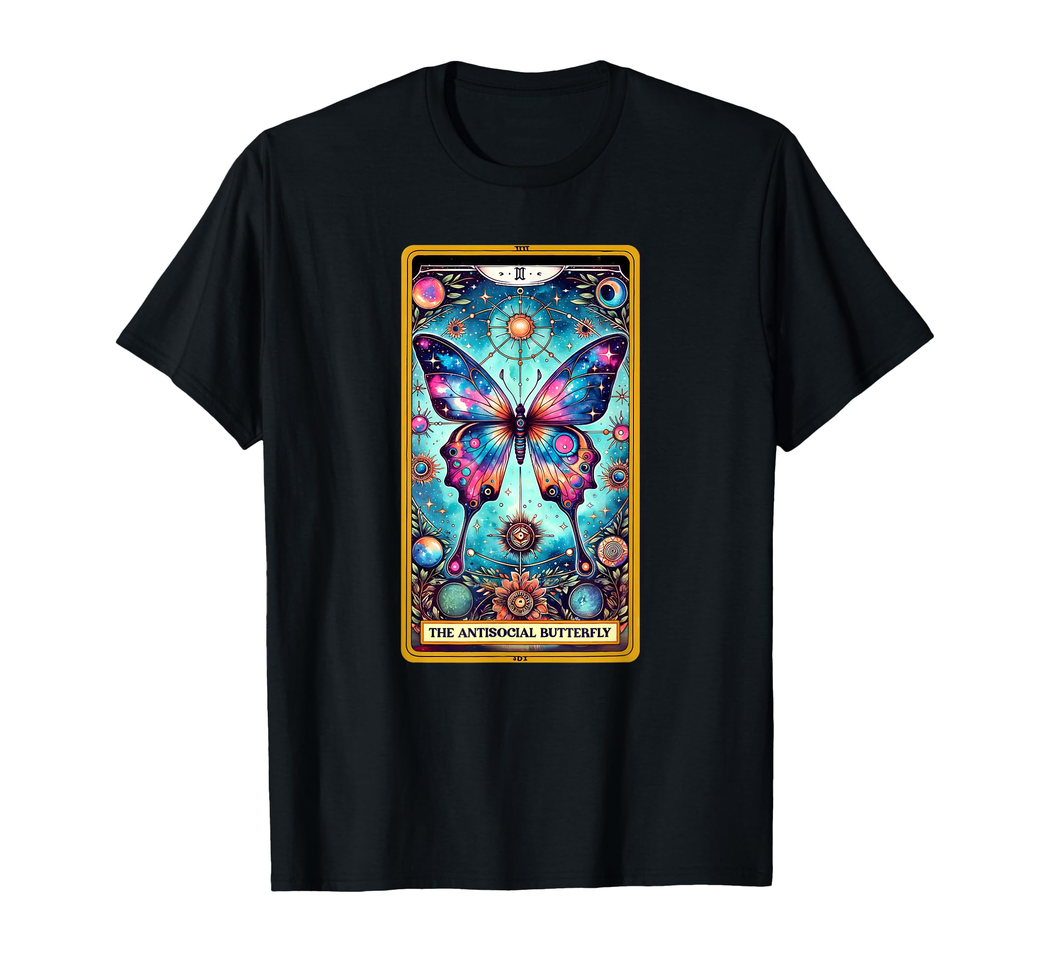 Sarcastic Tarot Antisocial Butterfly T-Shirt - Unique Graphic Unisex - T-Shirt, Sweatshirt, Hoodie